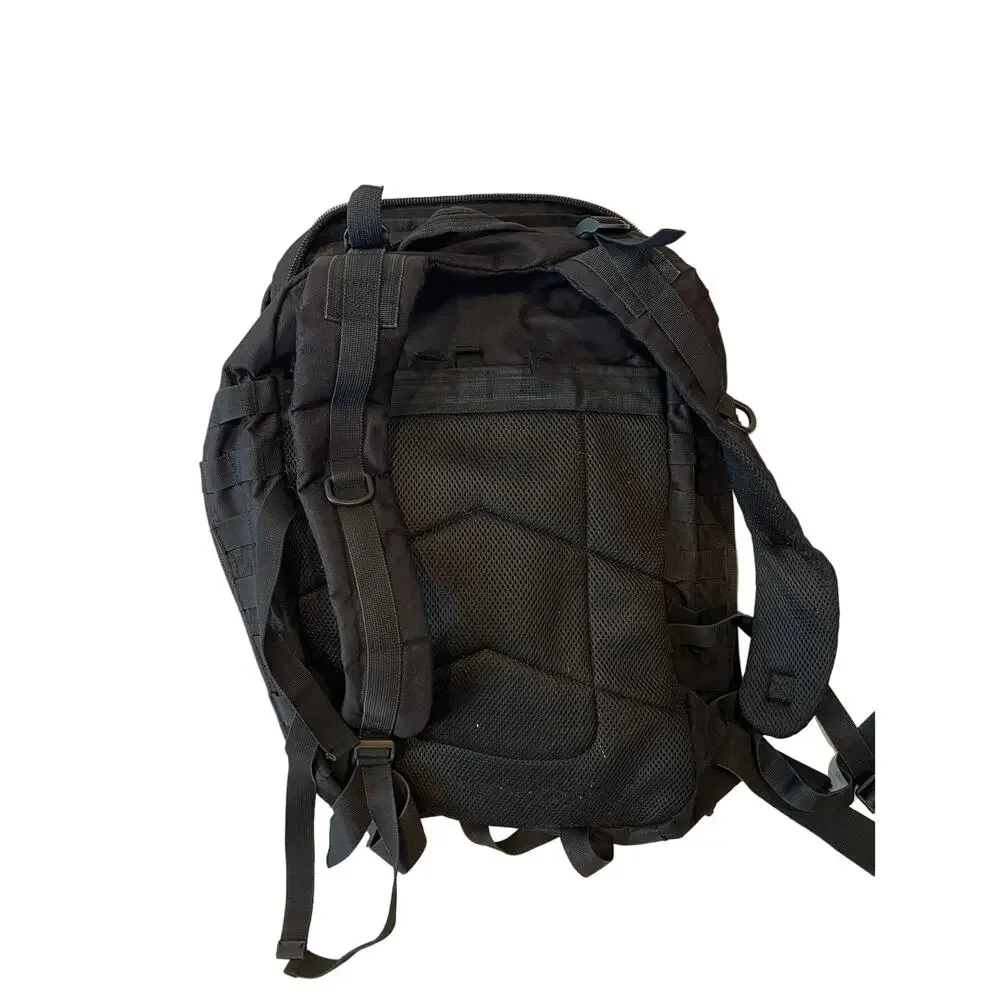 Generic Black Tactical Backpack w Pin